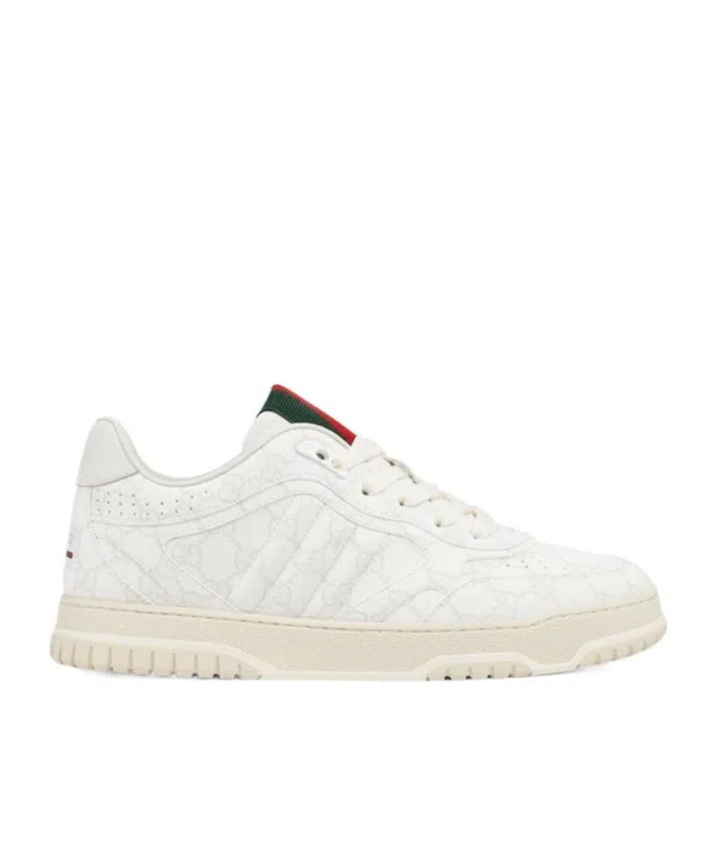 GUCCI Web-detail Sneakers In White Product Image