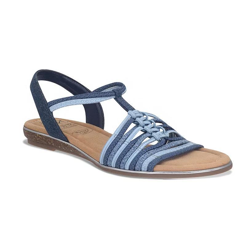 Impo Barella Womens Stretch Elastic Memory Foam Sandals Blue Team Product Image