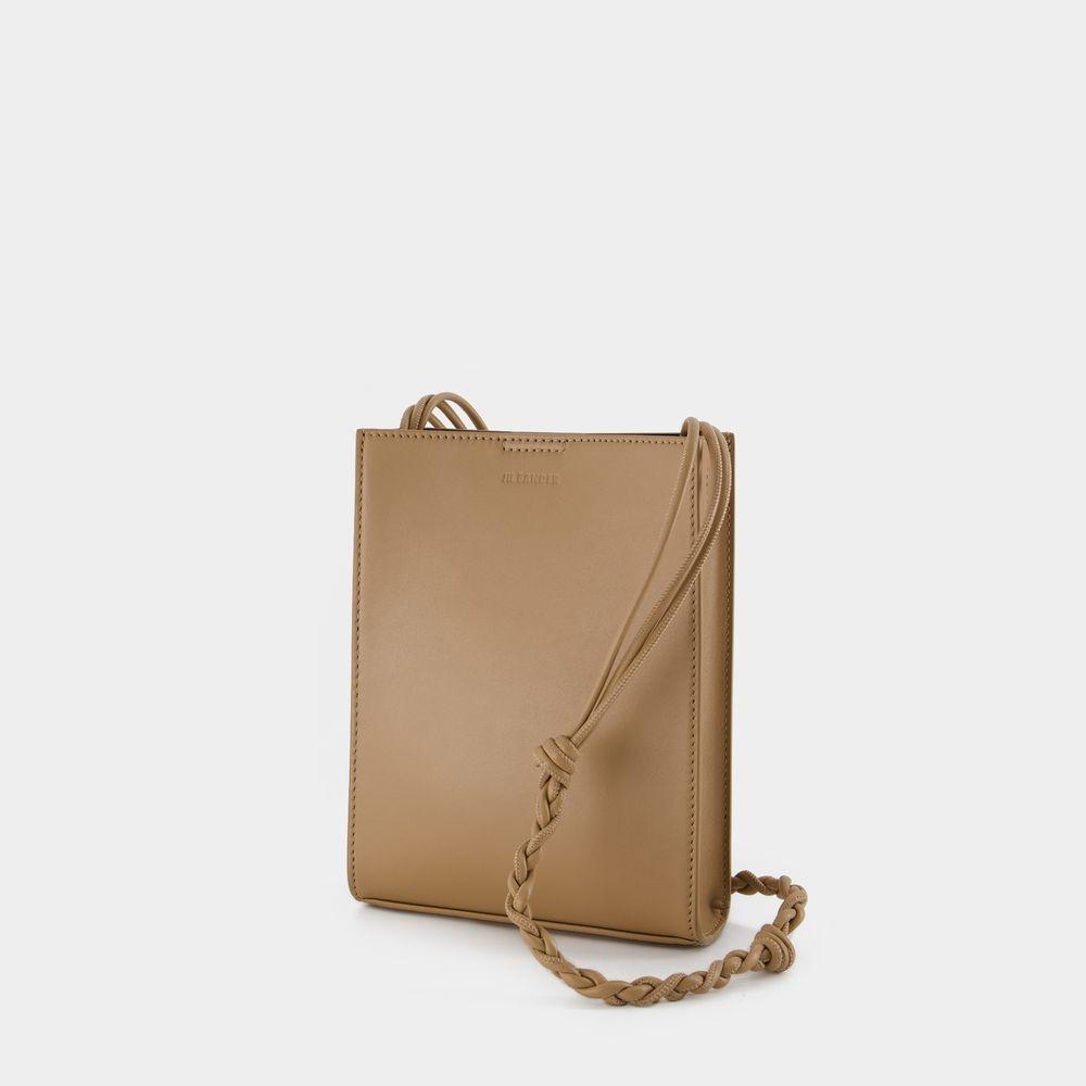 JIL SANDER Tangle Crossbody Bag - Leather - Beige In Brown Product Image