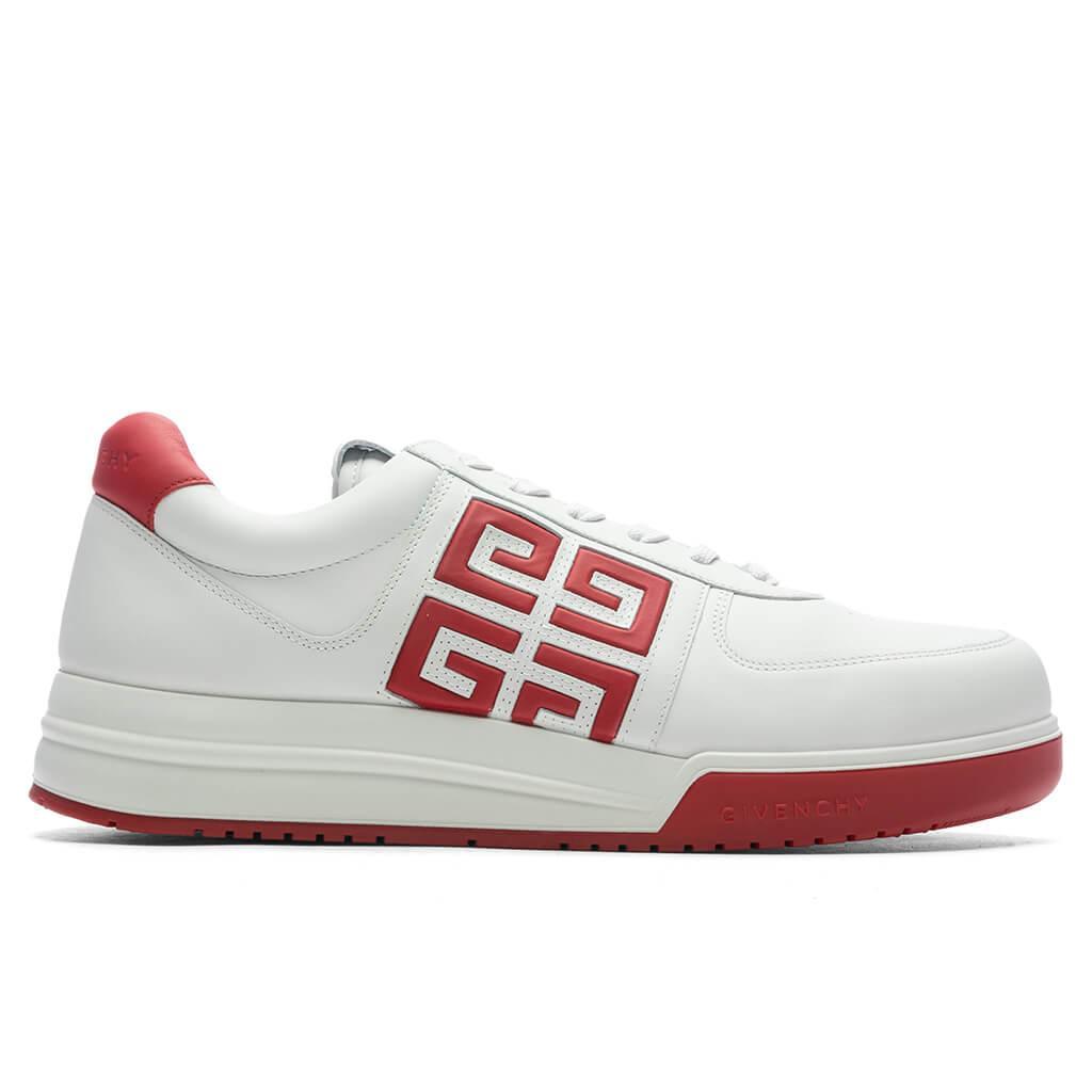 G4 Low Sneakers - White/Red Male Product Image