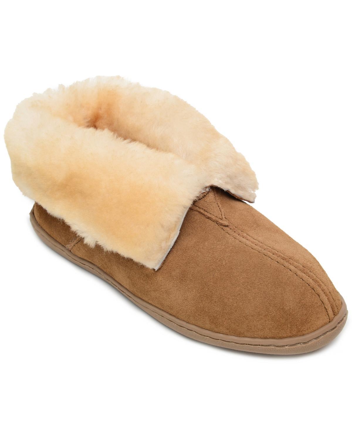 Minnetonka Womens Sheepskin Ankle Boot Slippers Product Image