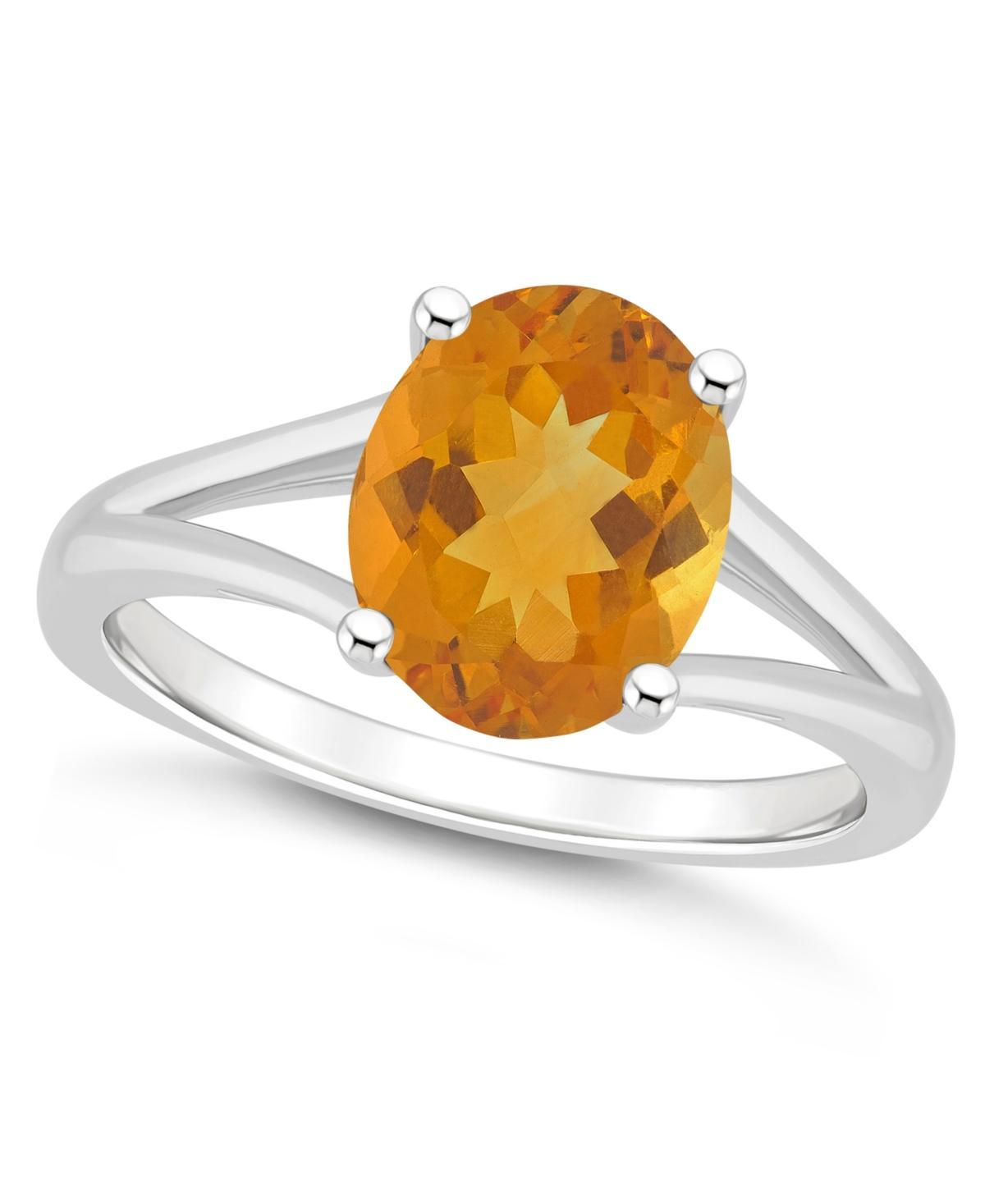 Macys Womens Citrine (2-1/2 ct.t.w.) Ring in Sterling Silver Product Image