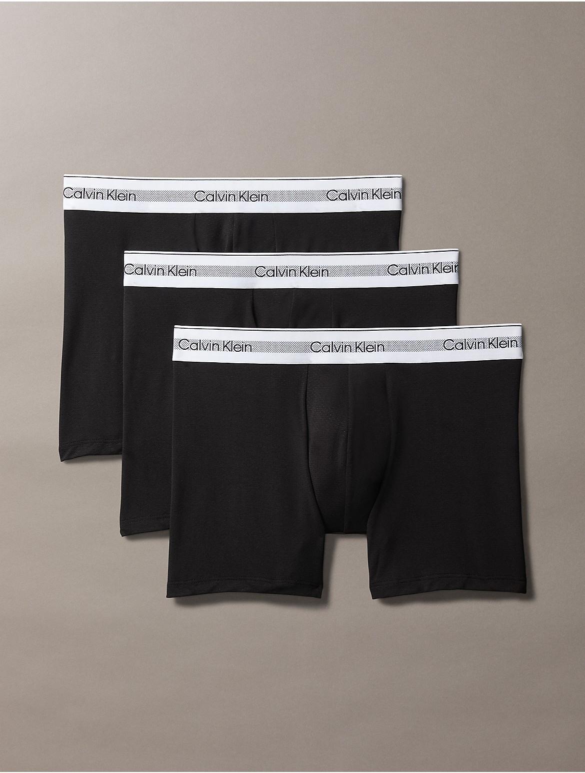 Calvin Klein Mens Modern Air 3-Pack Boxer Brief - Black - M Product Image