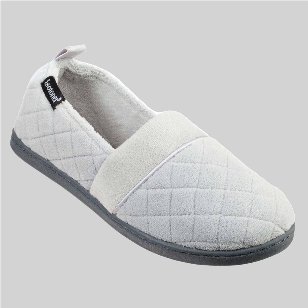 Isotoner Signature Quilted Memory Foam Microterry Slip On Slippers Product Image