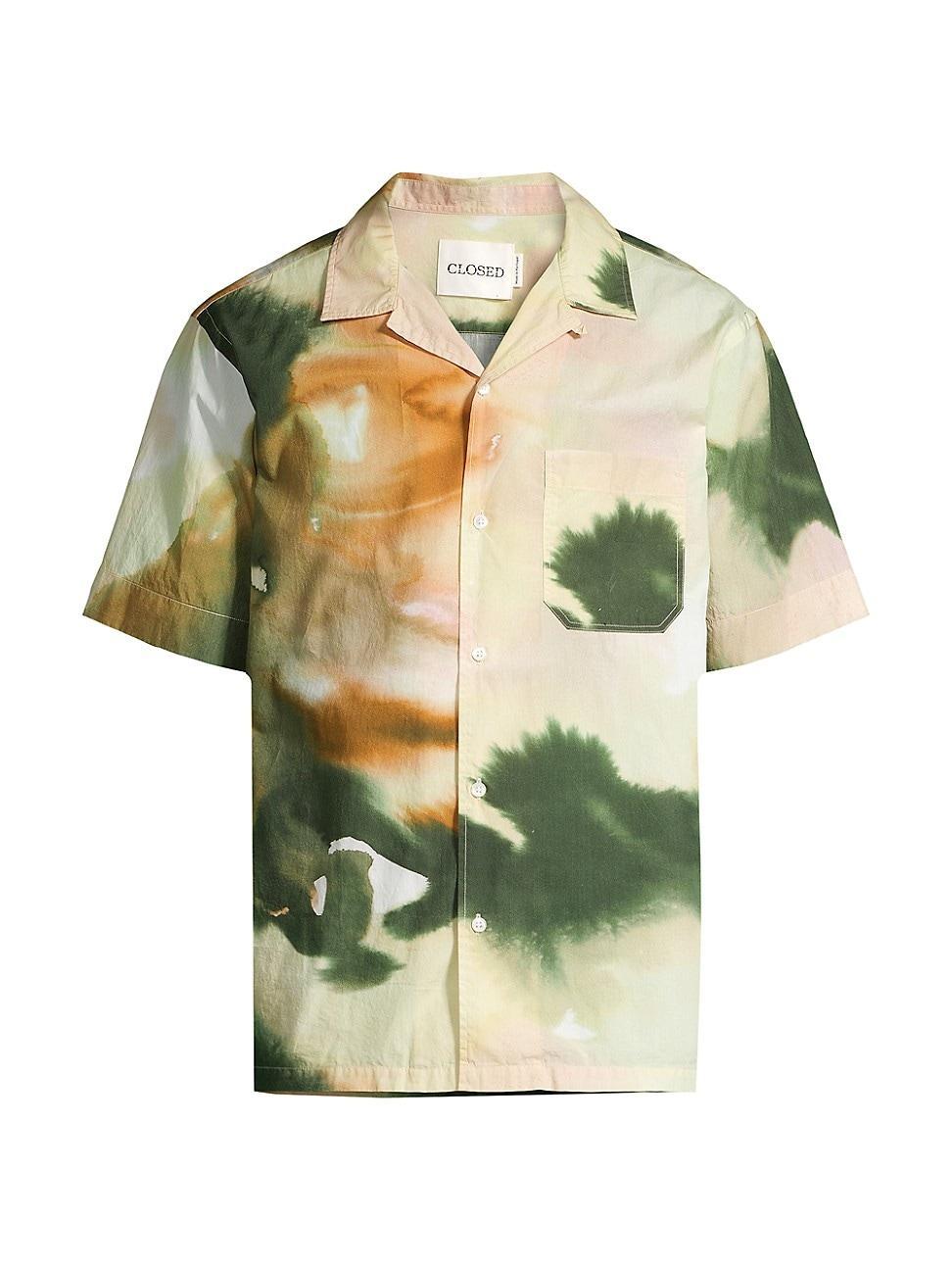 Mens Abstract Cotton Camp Shirt Product Image