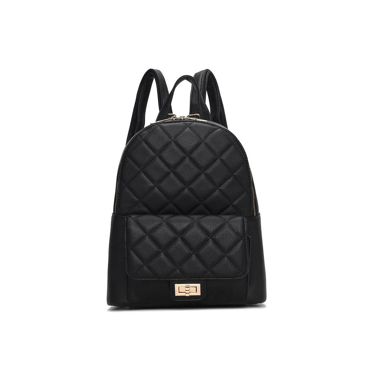 Mkf Collection Dimitria Quilted and Smooth Women s Backpack by Mia K Product Image