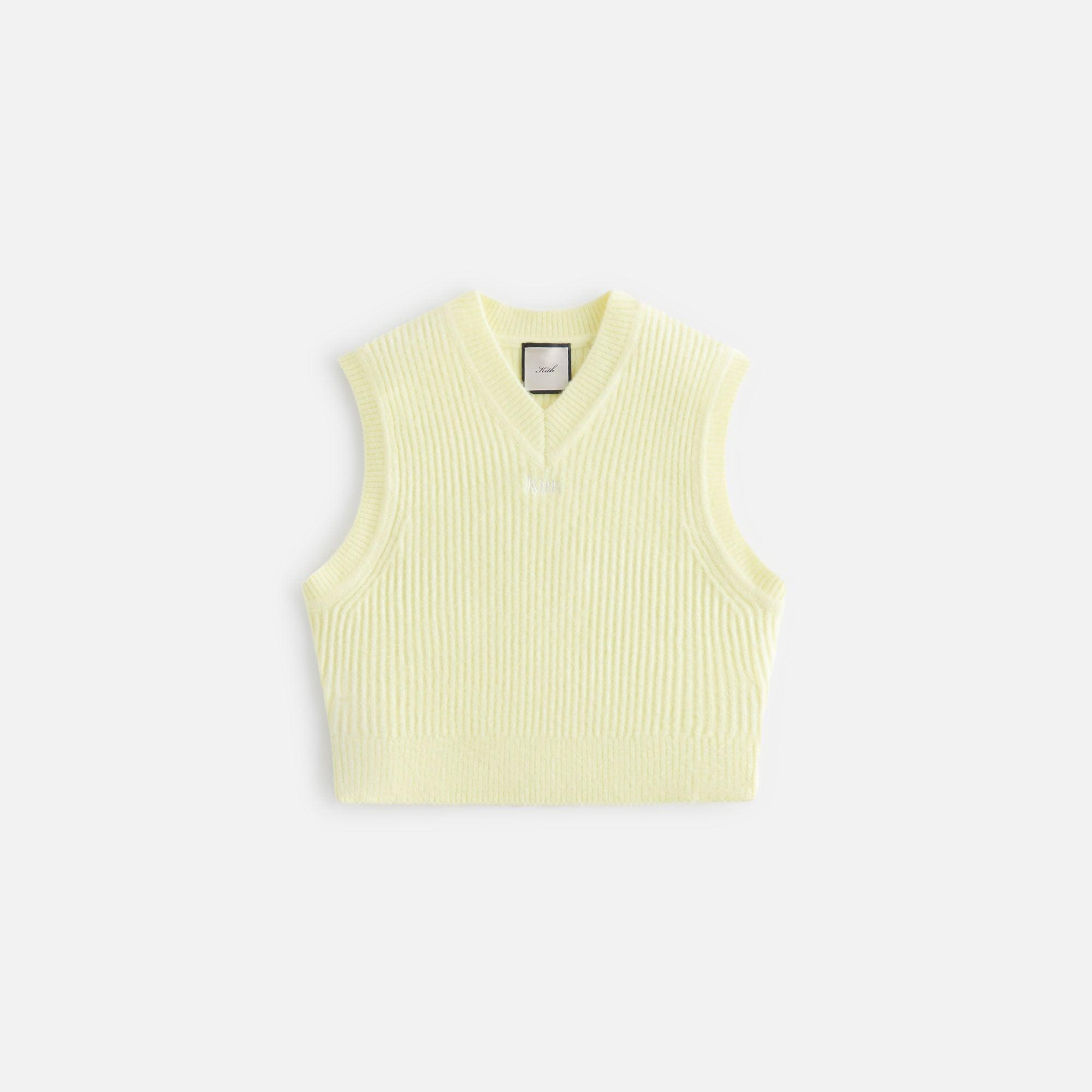 Kith Women Whitley Plush Rib Knit Vest - Tart Female Product Image