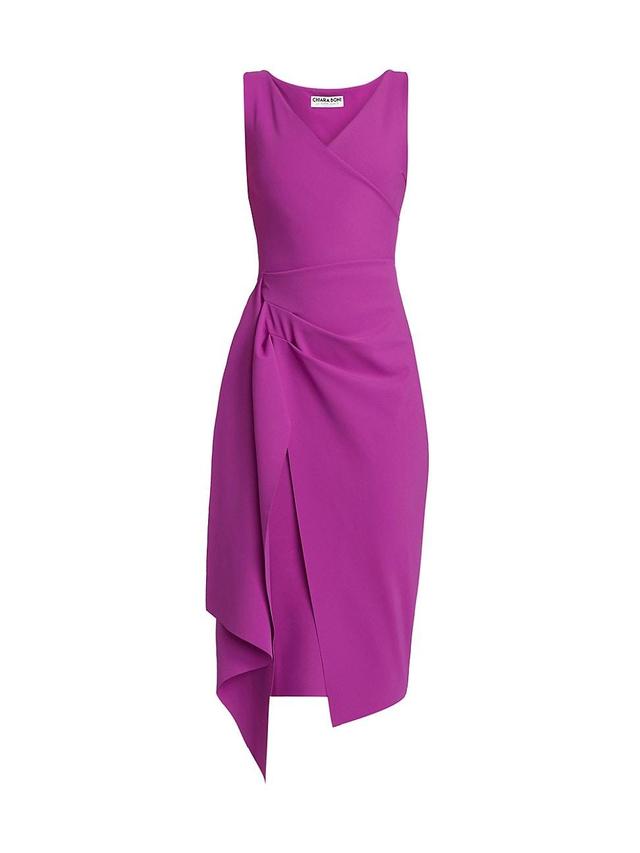 Womens Ellia Draped V-Neck Cocktail Dress Product Image