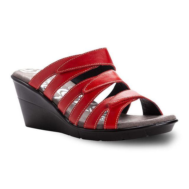 Propet Lexi Womens Leather Wedge Sandals Product Image