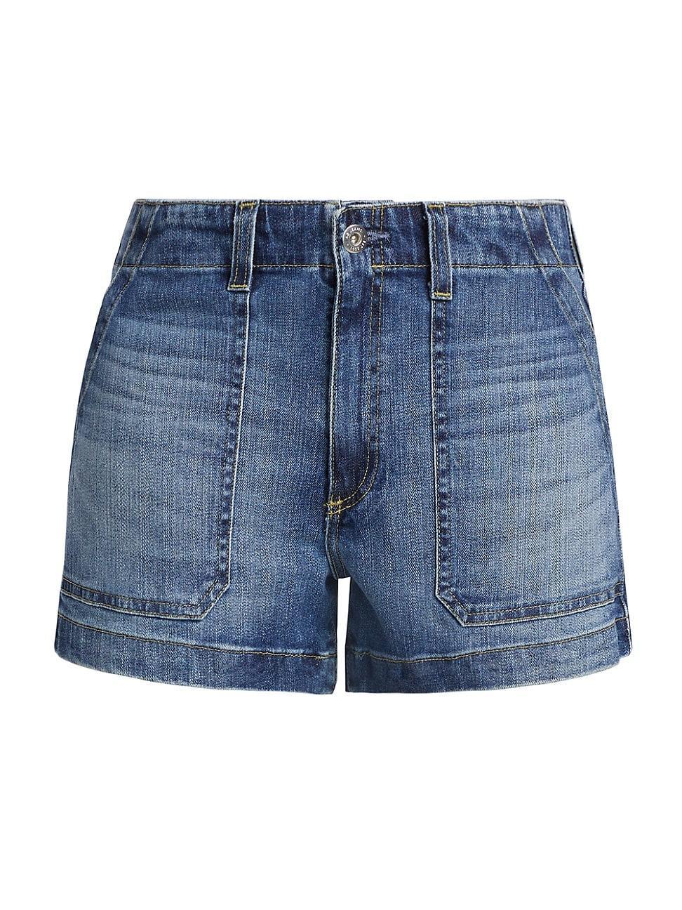 Womens Analeigh Stretch Denim Shorts Product Image