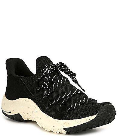 HOLO Footwear Womens Maverick Knit Lace Up Sneakers Product Image