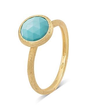 Marco Bicego 18K Yellow Gold Jaipur Color Turquoise Stackable Ring Product Image