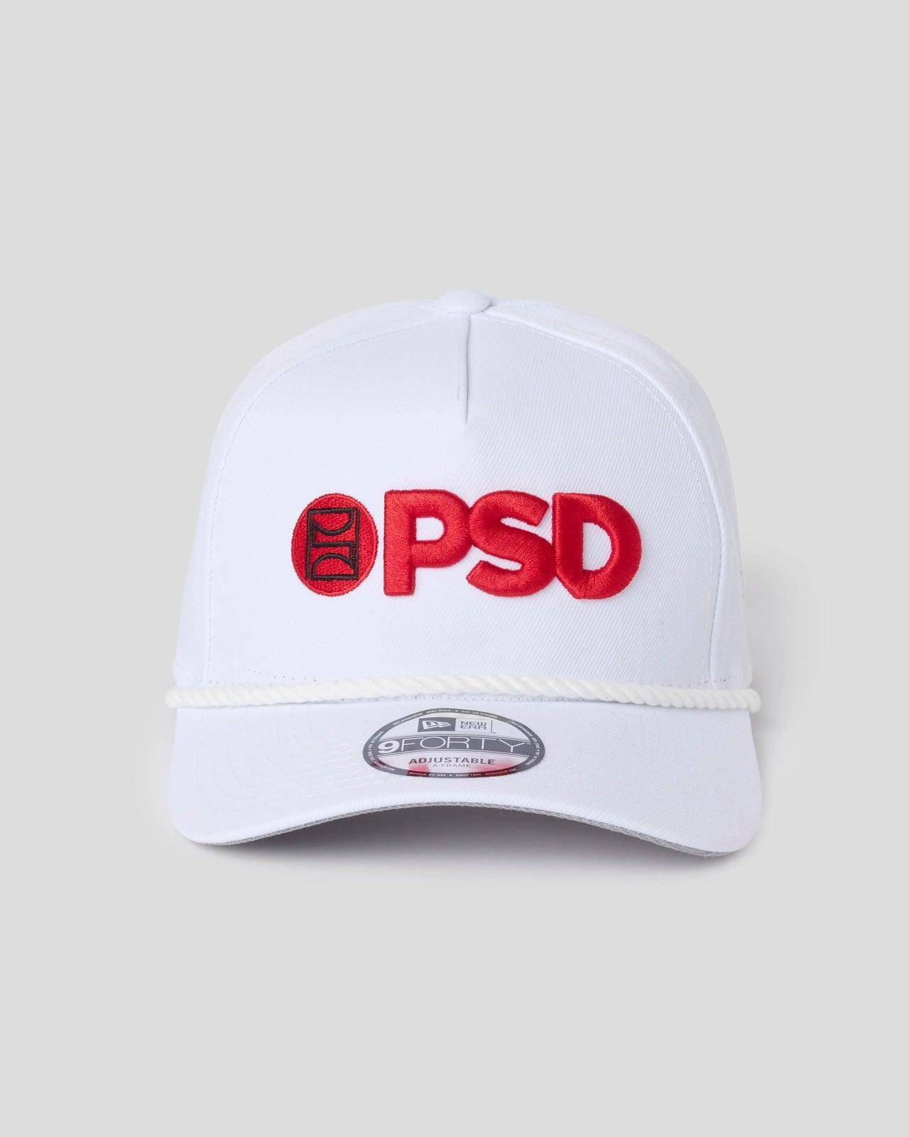 New Era x PSD Logo Hat White/Red Male Product Image