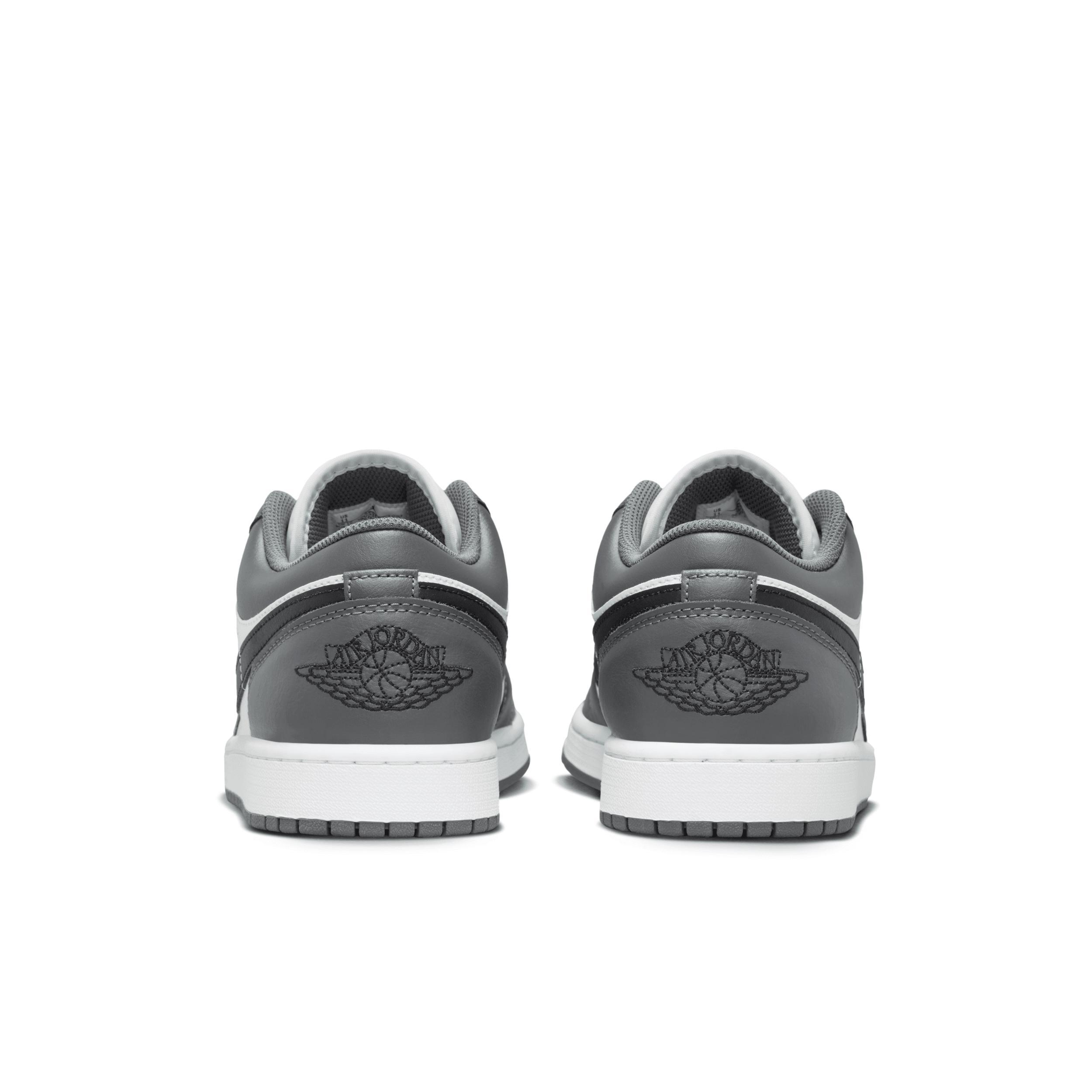 Jordan Mens Jordan AJ 1 Low - Mens Shoes Grey/White/Black Product Image