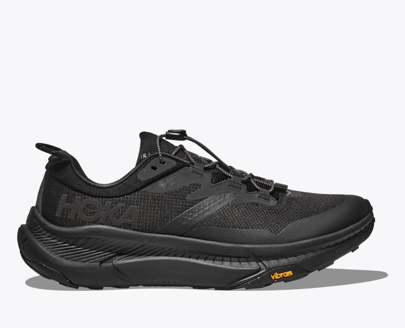 HOKA Mens Transport GTX Shoes in Black/Black, Size 7.5 Product Image