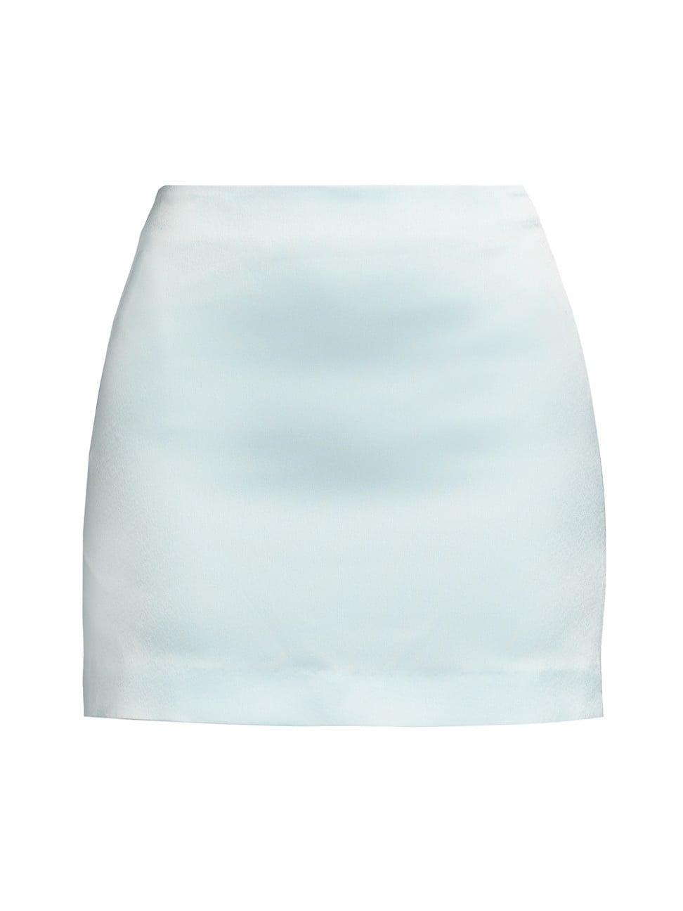 Womens Doris Satin Miniskirt Product Image