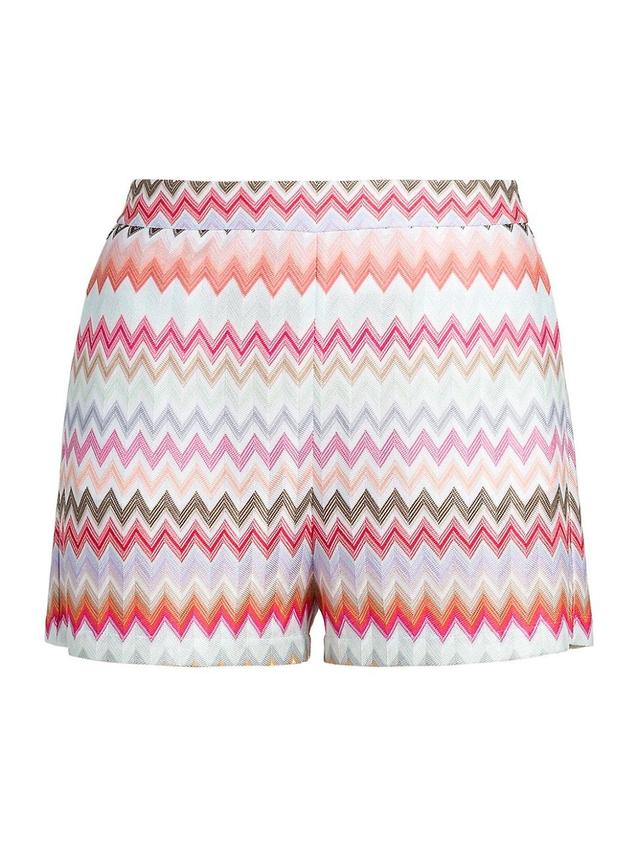 Womens Zig Zag Mid-Rise Shorts Product Image