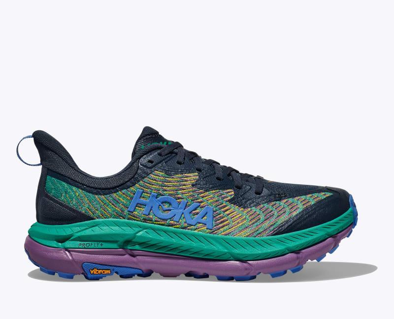 HOKA Mens Mafate Speed 4 Shoes in Thyme/Fiesta, Size 8.5 Product Image