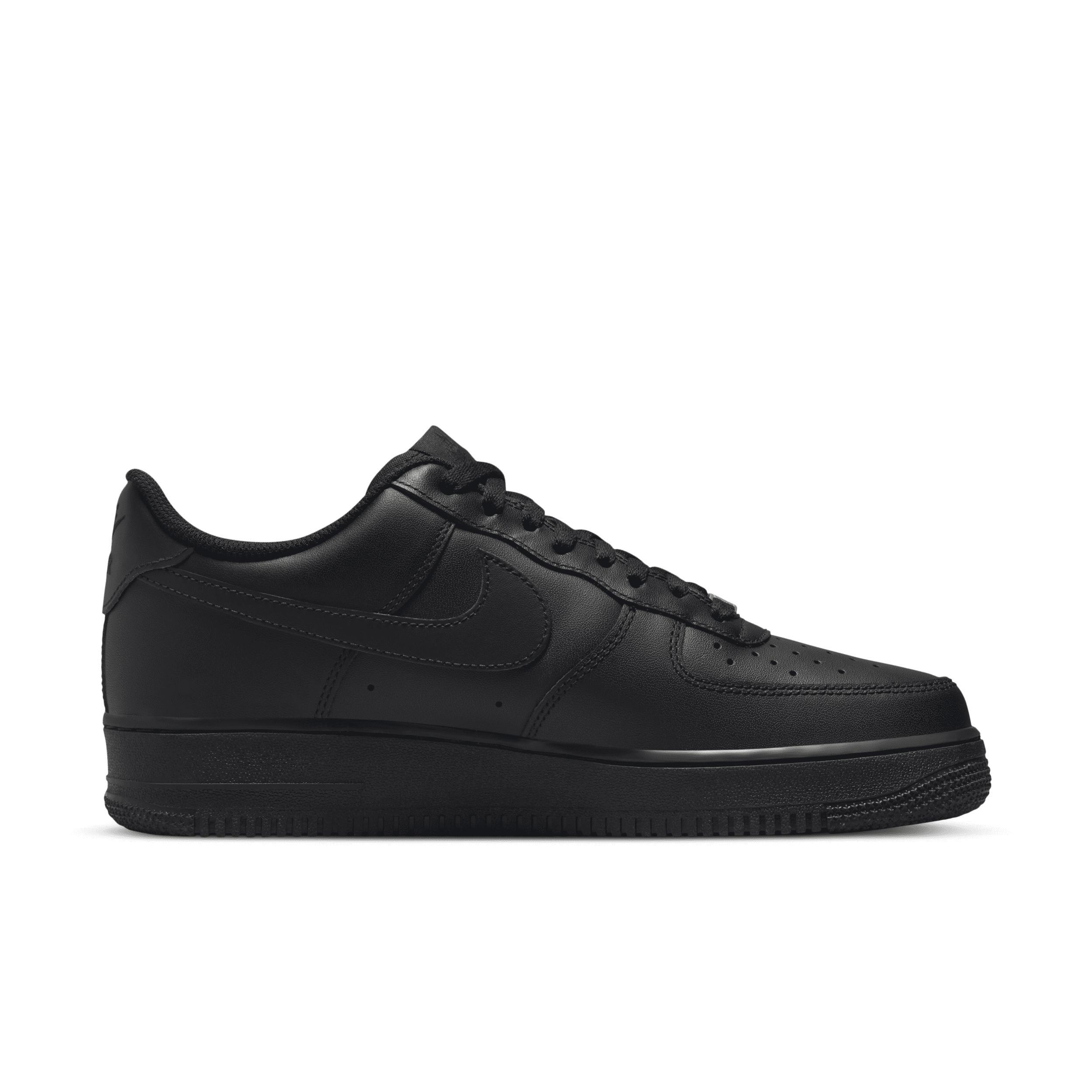 Nike Mens Nike Air Force 1 07 LE Low - Mens Basketball Shoes Black/Black Product Image