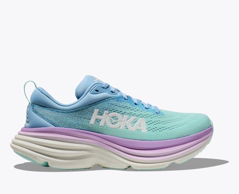 Hoka One HOKA Women's Bondi 8 Shoes in Shell Coral/Peach Parfait, Size 8.5 Product Image