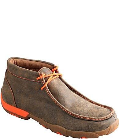 Twisted X Mens Driving Leather Chukka Moccasins Product Image