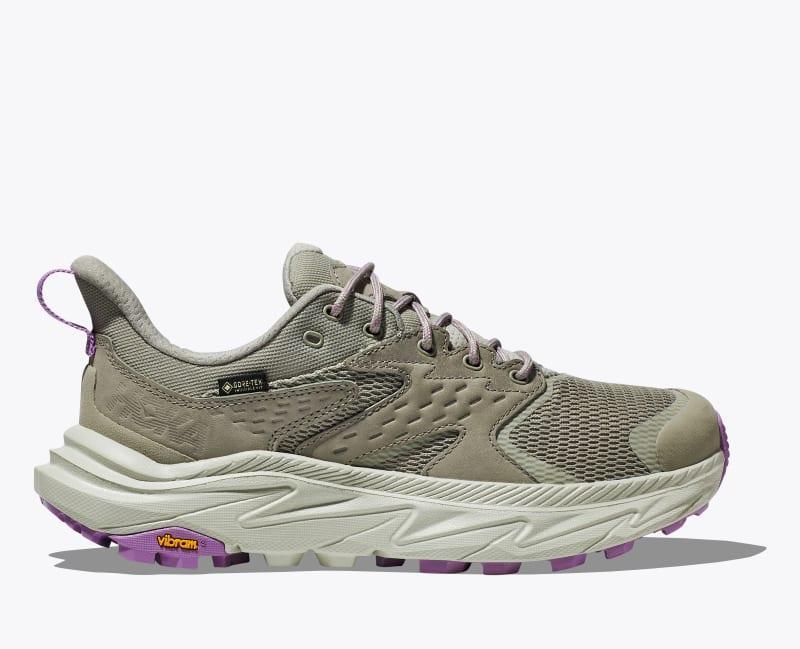 HOKA Womens Anacapa 2 Low GTX Shoes in Smoky Quartz/Cosmic Pearl, Size 8.5 Product Image