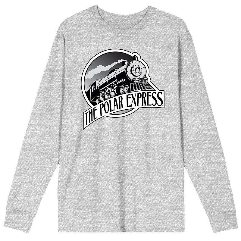 Mens Polar Express Train Logo Long Sleeve Tee Product Image