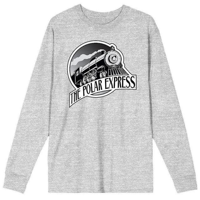 Mens Polar Express Train Logo Long Sleeve Tee Product Image