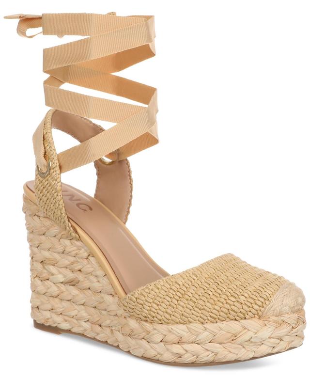 I.n.c. International Concepts Womens Maisie Lace-Up Espadrille Wedge Sandals, Created for Macys Product Image