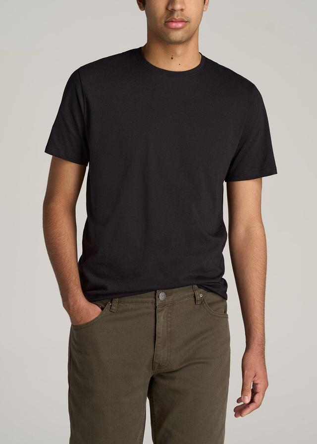 The Everyday REGULAR-FIT Crewneck Tall Men's T-Shirt in Black Male Product Image