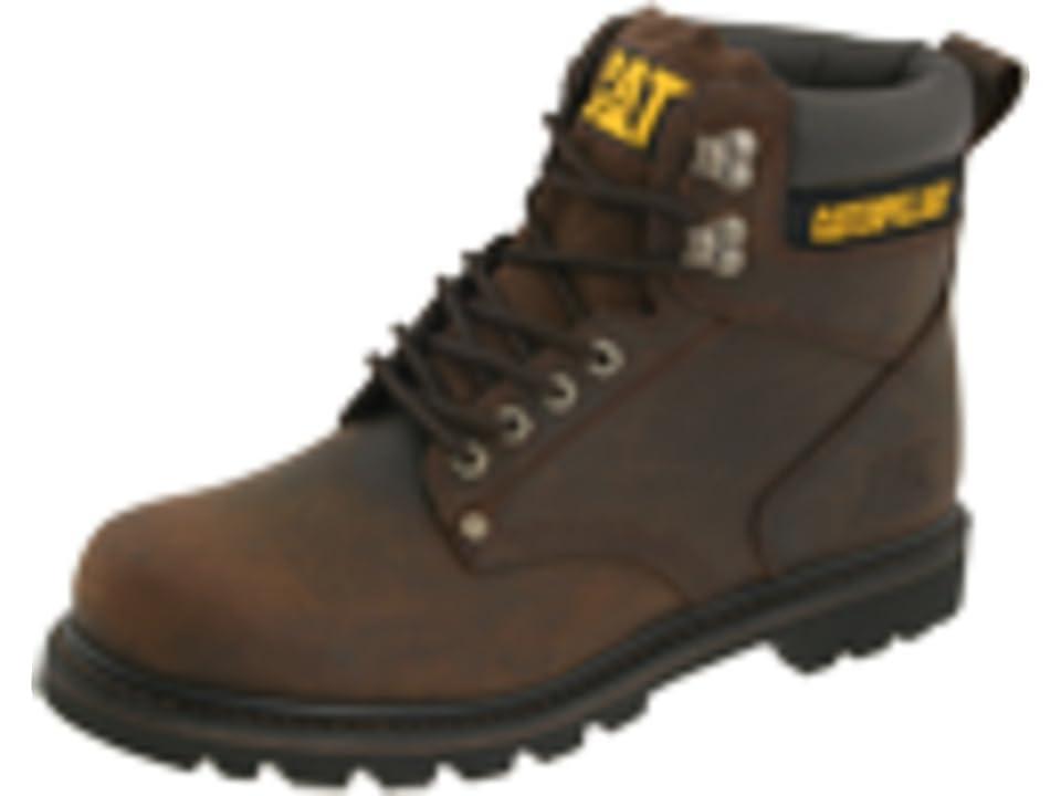 Caterpillar 2nd Shift (Dark Leather) Men's Work Boots Product Image