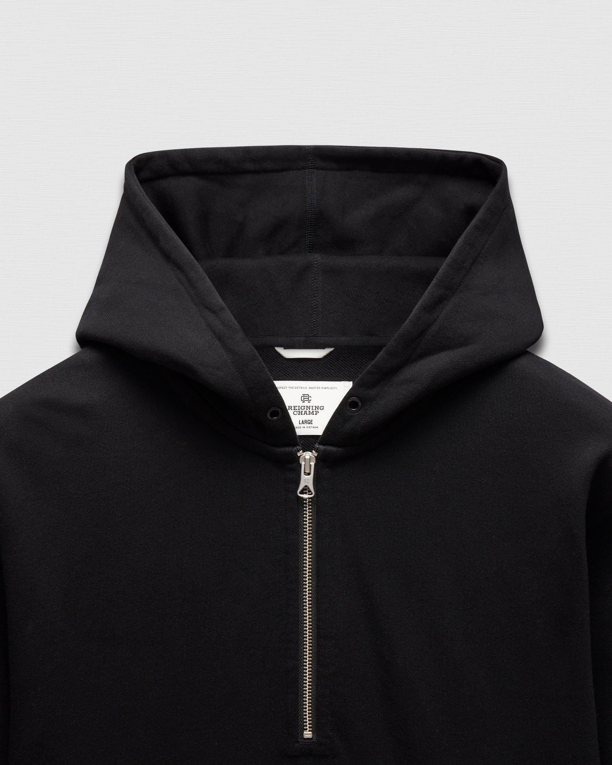 Midweight Terry Half Zip Hoodie Male Product Image