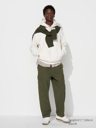 Mens Washed Jersey Cargo Pants Olive 3XL UNIQLO US Product Image