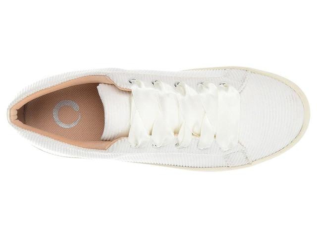 Journee Collection Womens Kinsley Corduroy Lace Up Sneakers Product Image