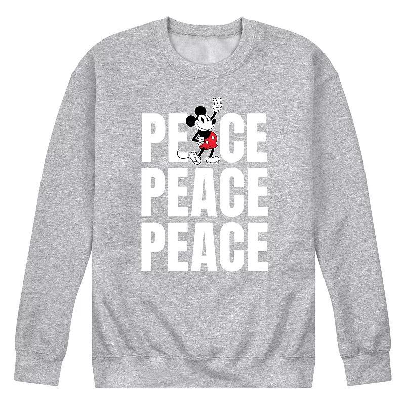 Disneys Mickey Mouse Mens Peace Fleece Sweatshirt Product Image