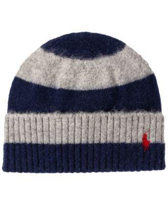 Men's Brushed Stripe Beanie Product Image