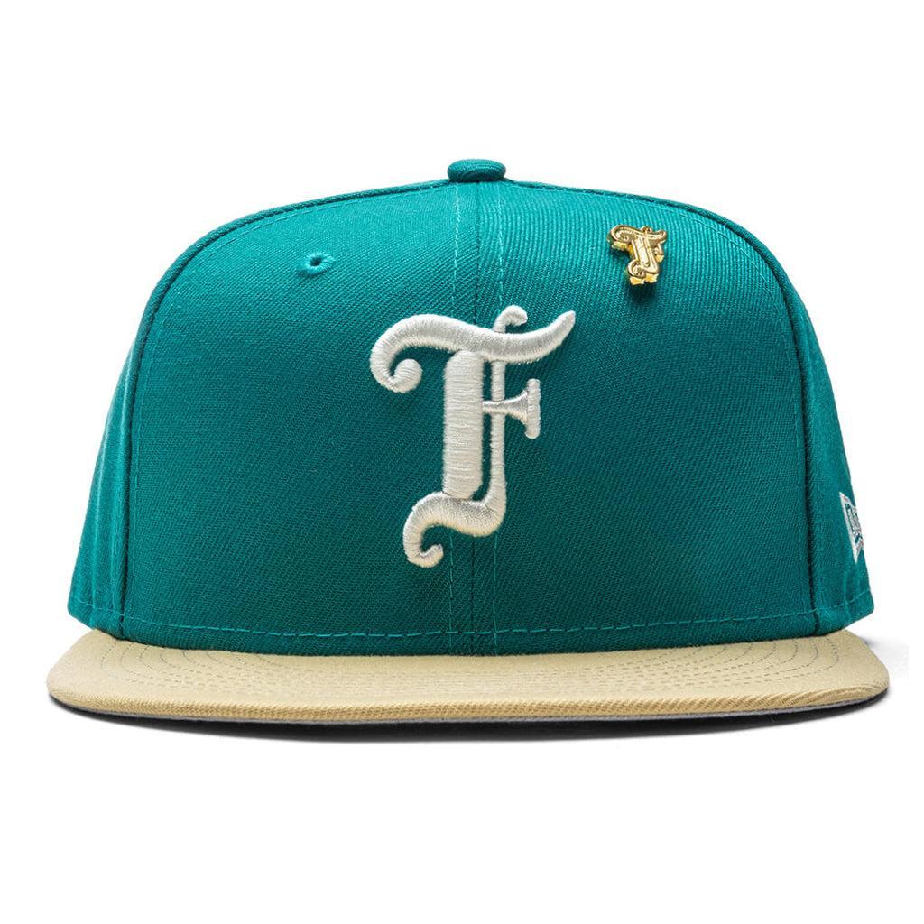 Feature x New Era Old English F Snapback - Northwest Green/Vegas Gold Male Product Image