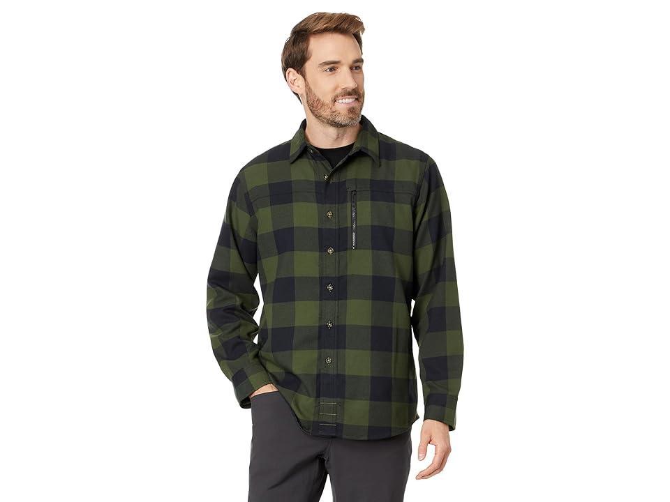 Flylow Angus Flannel (Pine/Black) Men's Clothing Product Image