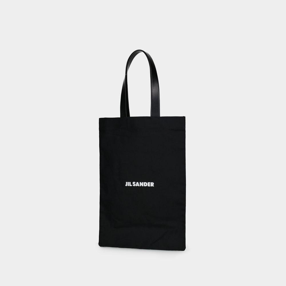 JIL SANDER Book Handbag - Cotton - Black Product Image