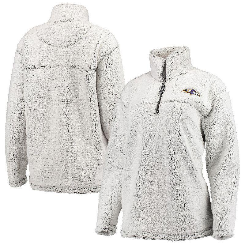 Womens G-III 4Her by Carl Banks Gray Arizona Cardinals Sherpa Quarter-Zip Pullover Jacket Product Image