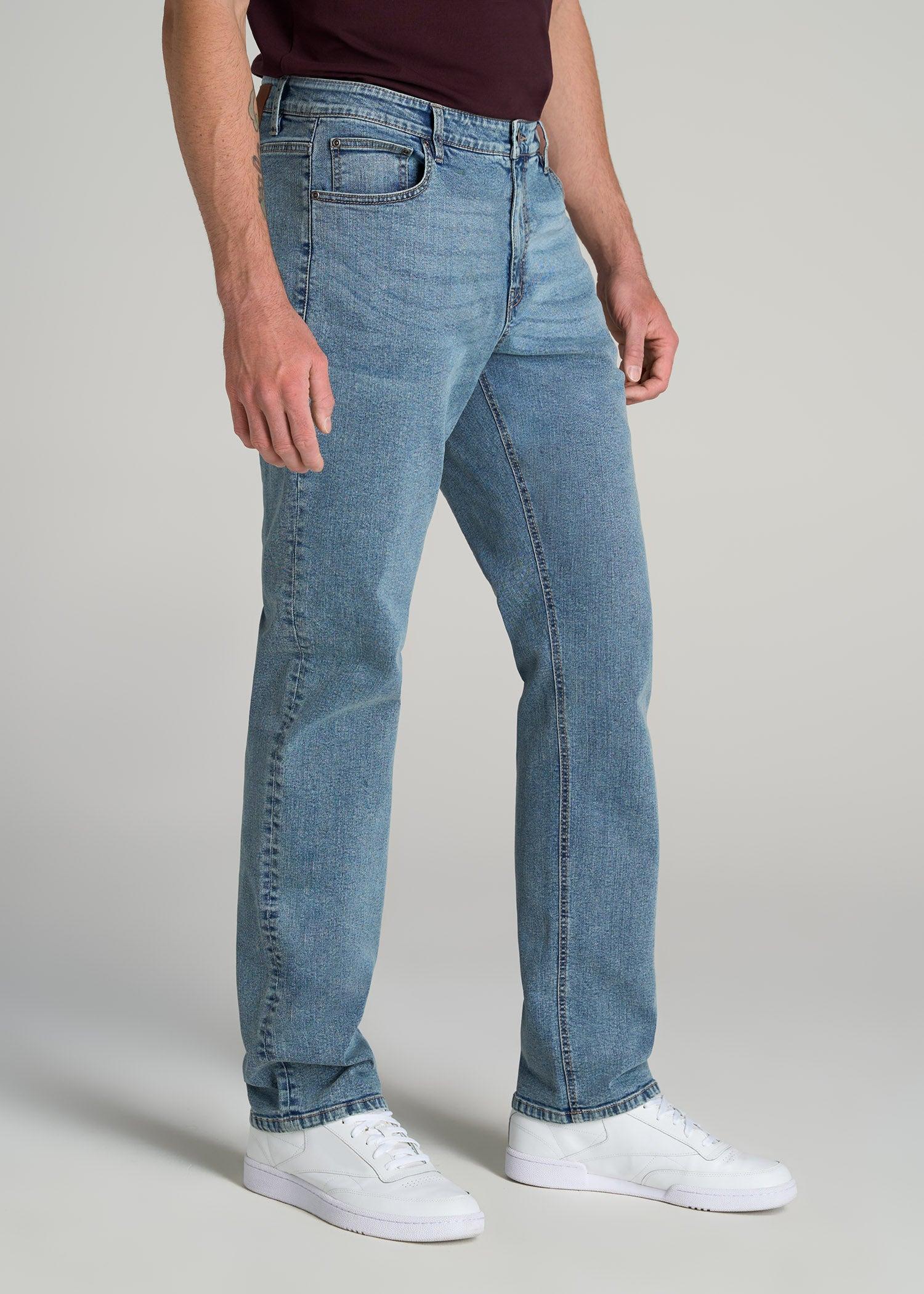 Mason RELAXED Jeans for Tall Men in Vintage Faded Blue Male Product Image