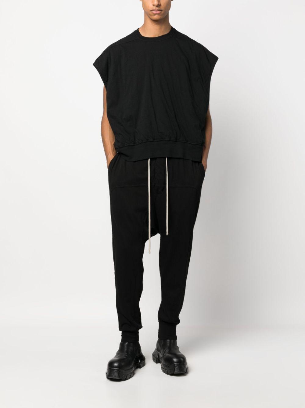 RICK OWENS Prisoner Drop-crotch Track Pants In Black Product Image