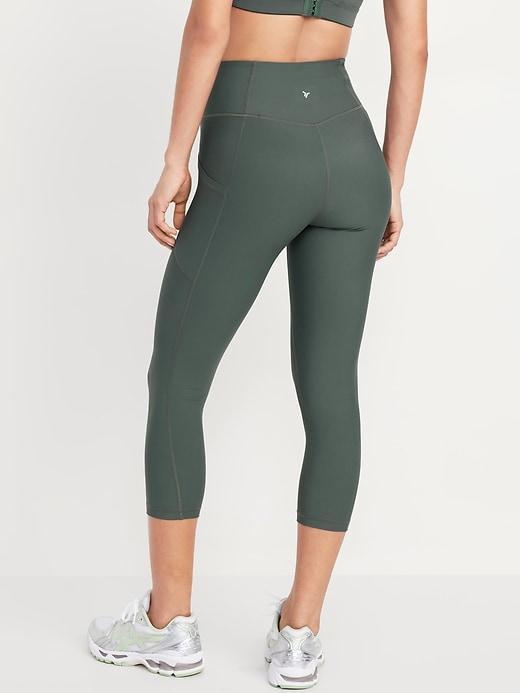 High-Waisted PowerSoft Crop Leggings Product Image