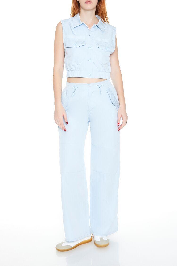 Toggle Drawstring Wide-Leg Pants | Forever 21 Product Image