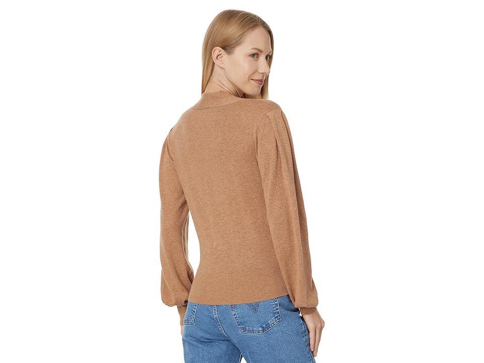 Lilla P Long Sleeve Surplice Sweater (Bourbon) Women's Sweater Product Image