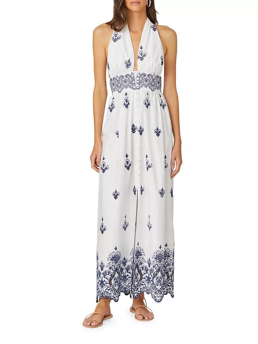 Marguerite Arabesque Cotton Maxi Dress Product Image