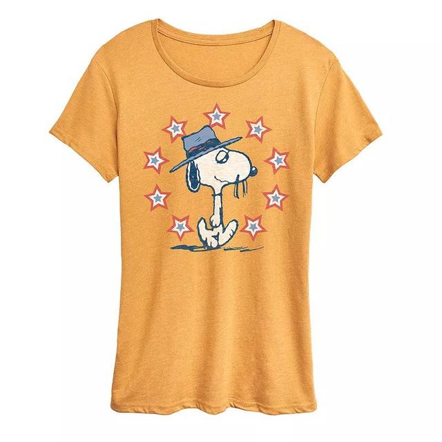 Womens Peanuts Spike Americana Graphic Tee Product Image