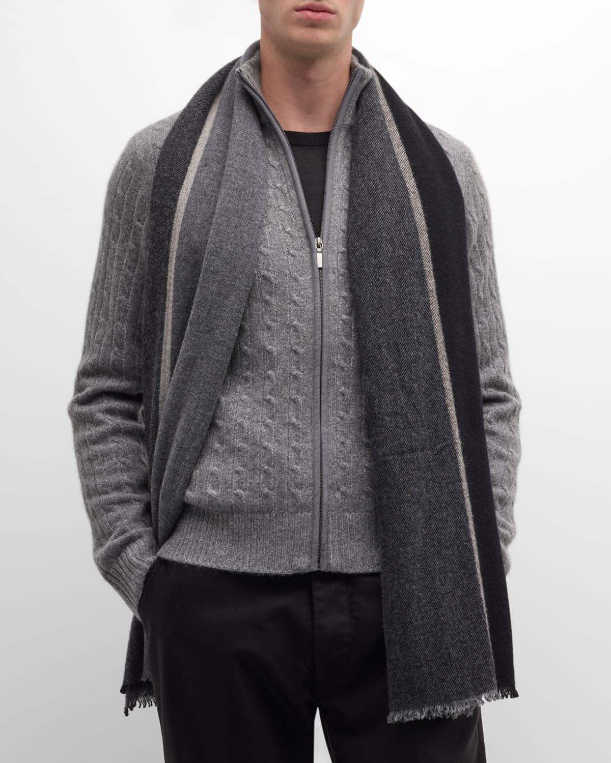 Mens Colorblock Cashmere Scarf Product Image