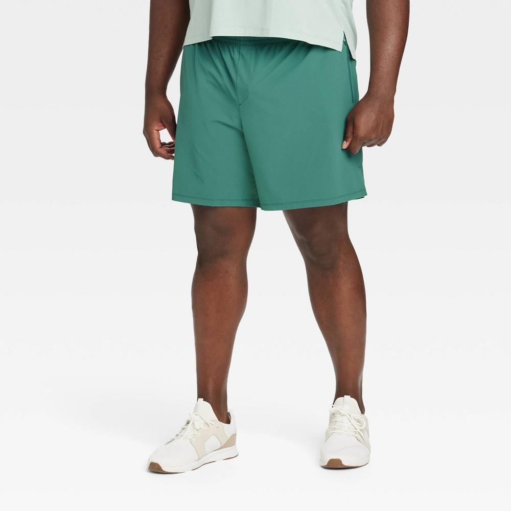 Mens Big Stretch Woven Shorts 7 - All In Motion Teal Blue 2XL Product Image