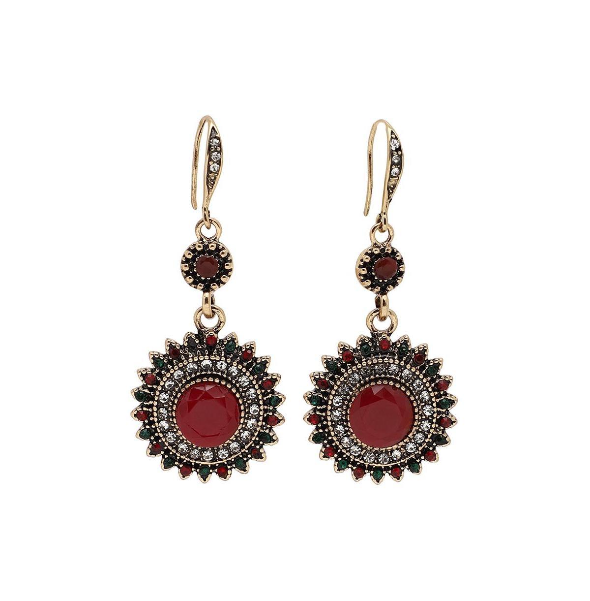 Sohi Womens Circular Drop Earrings Product Image